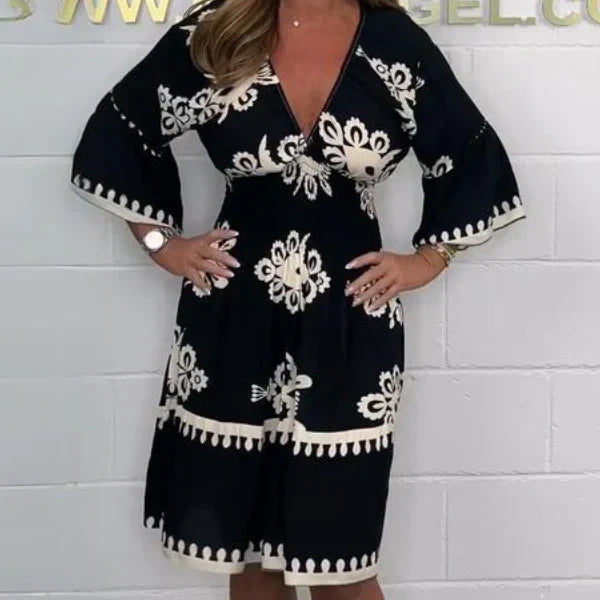 Vestido estampado de verano para mujer