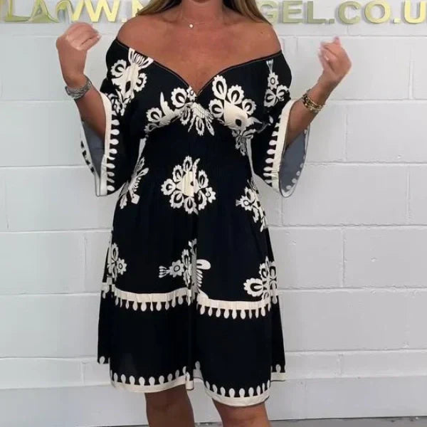 Vestido estampado de verano para mujer