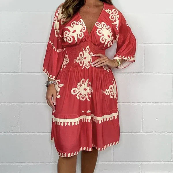 Vestido estampado de verano para mujer