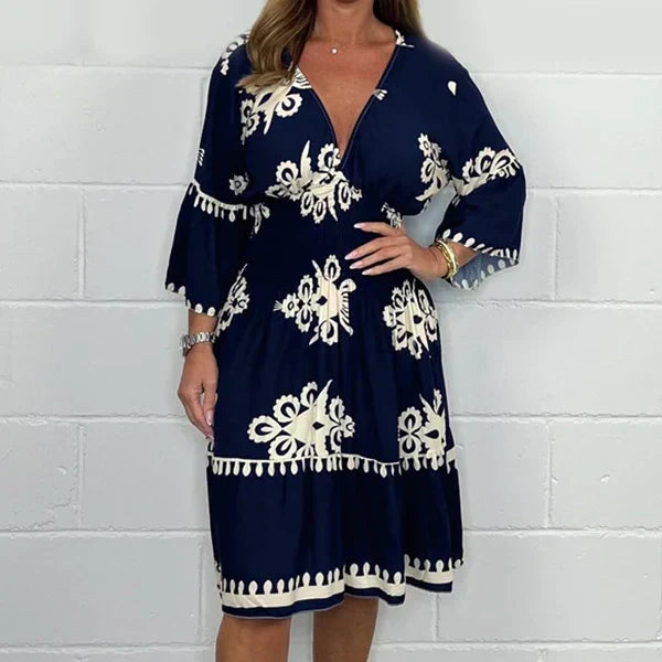 Vestido estampado de verano para mujer