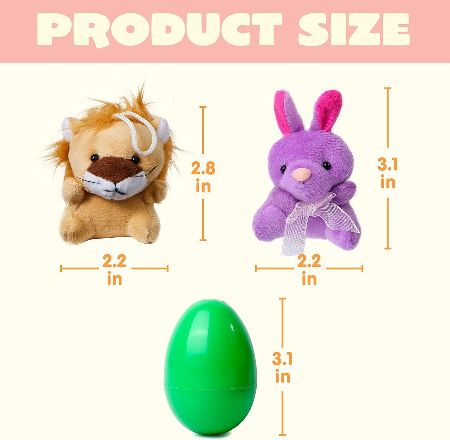 🎁Easter Hot Sale 50% OFF🎁Prefilled Easter Eggs, Filled with Plush Animal Toys