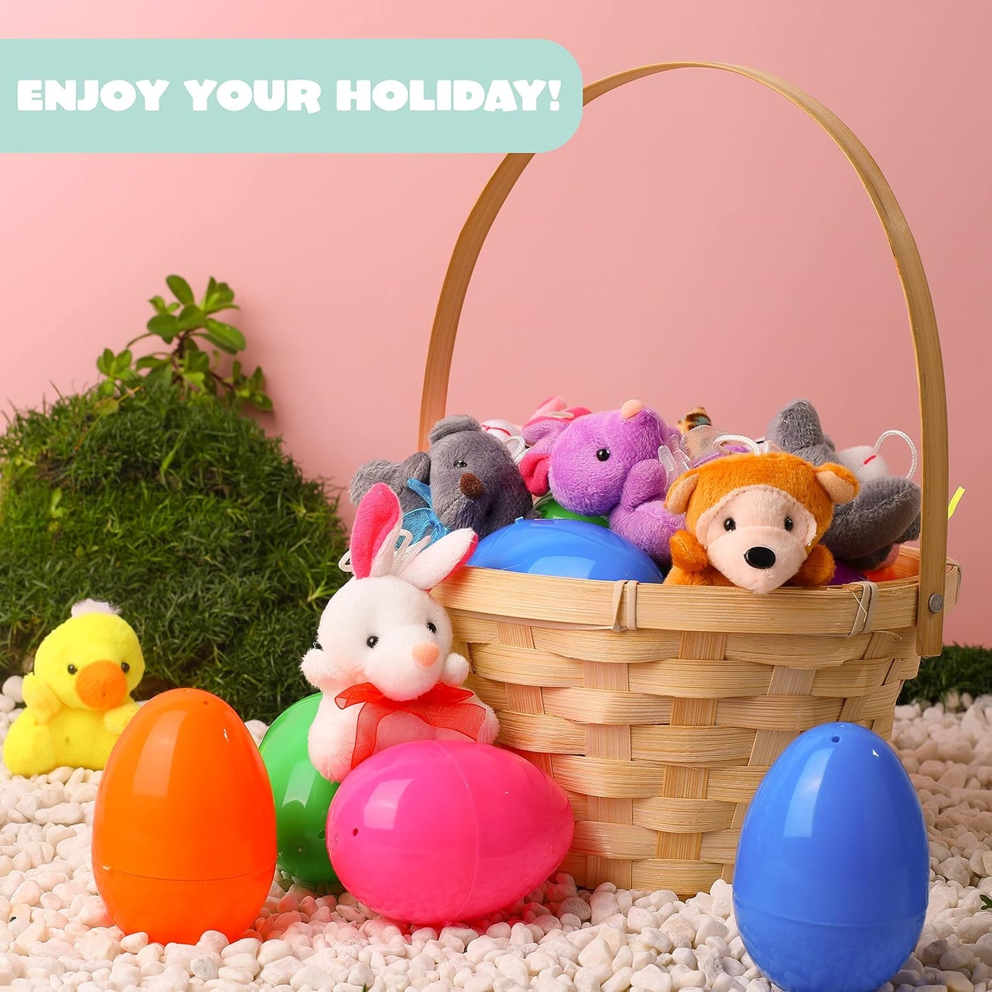 🎁Easter Hot Sale 50% OFF🎁Prefilled Easter Eggs, Filled with Plush Animal Toys