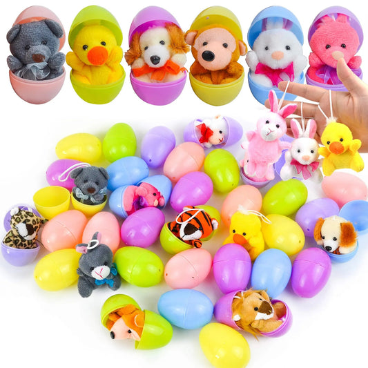 🎁Easter Hot Sale 50% OFF🎁Prefilled Easter Eggs, Filled with Plush Animal Toys