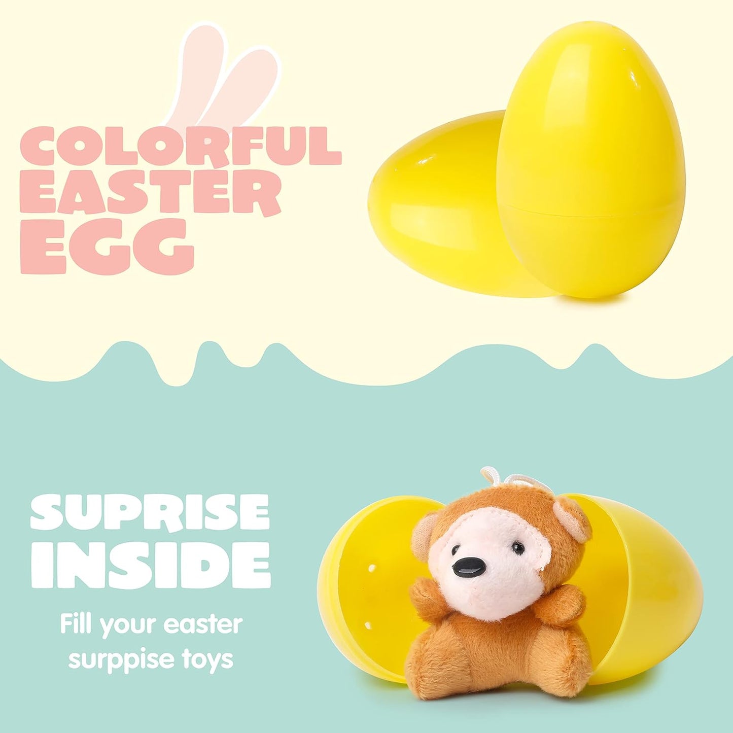 🎁Easter Hot Sale 50% OFF🎁Prefilled Easter Eggs, Filled with Plush Animal Toys