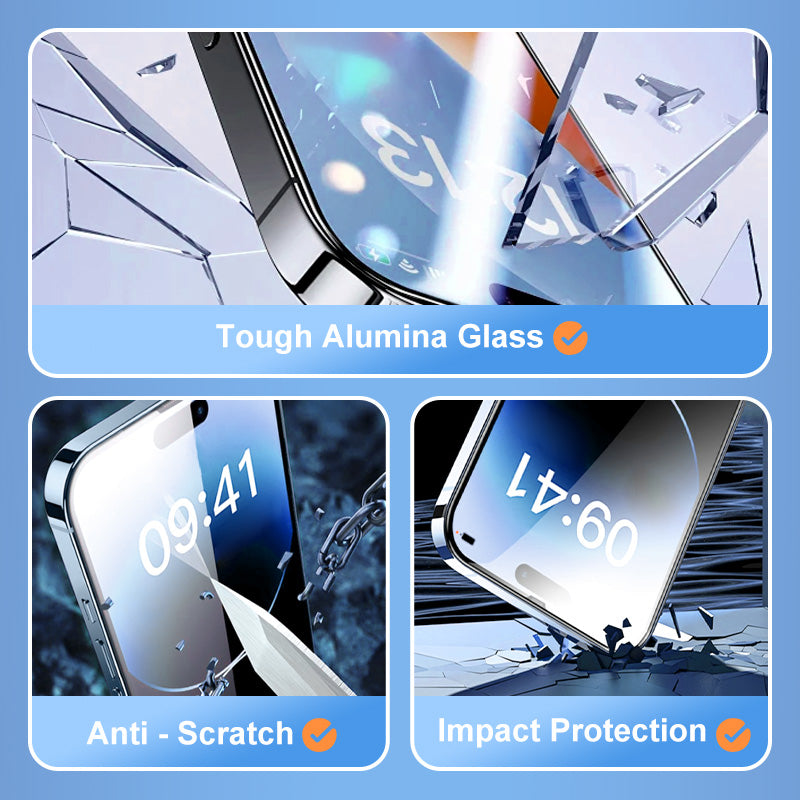 🔥Buy 1 Get 1 Free🔥 iPhone Tempered Anti-Peeking Screen Protector - No Bubbles No Dust