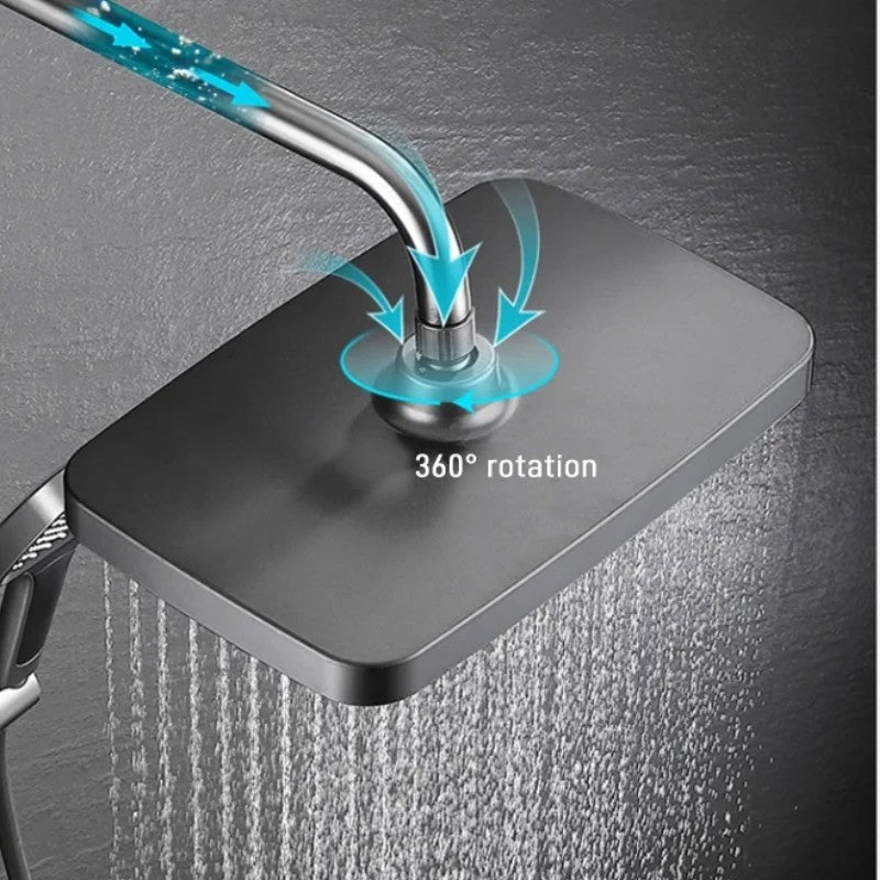 Intelligent Pressurized Thermostatic Digital Display Shower Faucet Set