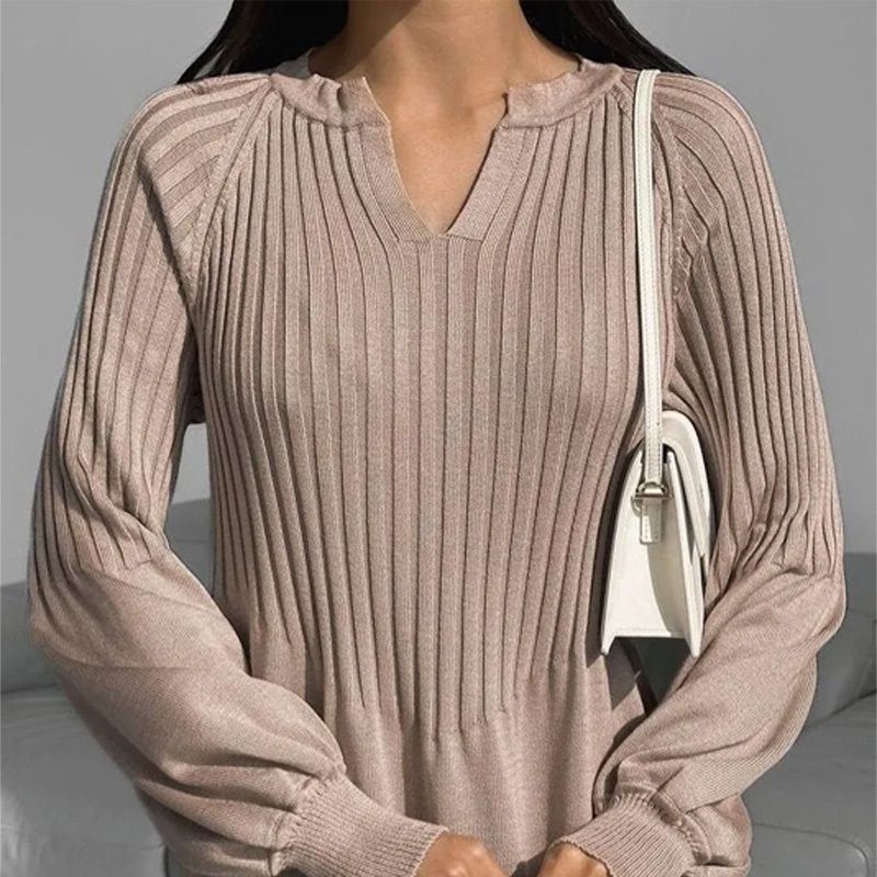 🔥Limited Time 50% OFF🔥Women's Solid Color Knitted Long-sleeve Maxi Dress